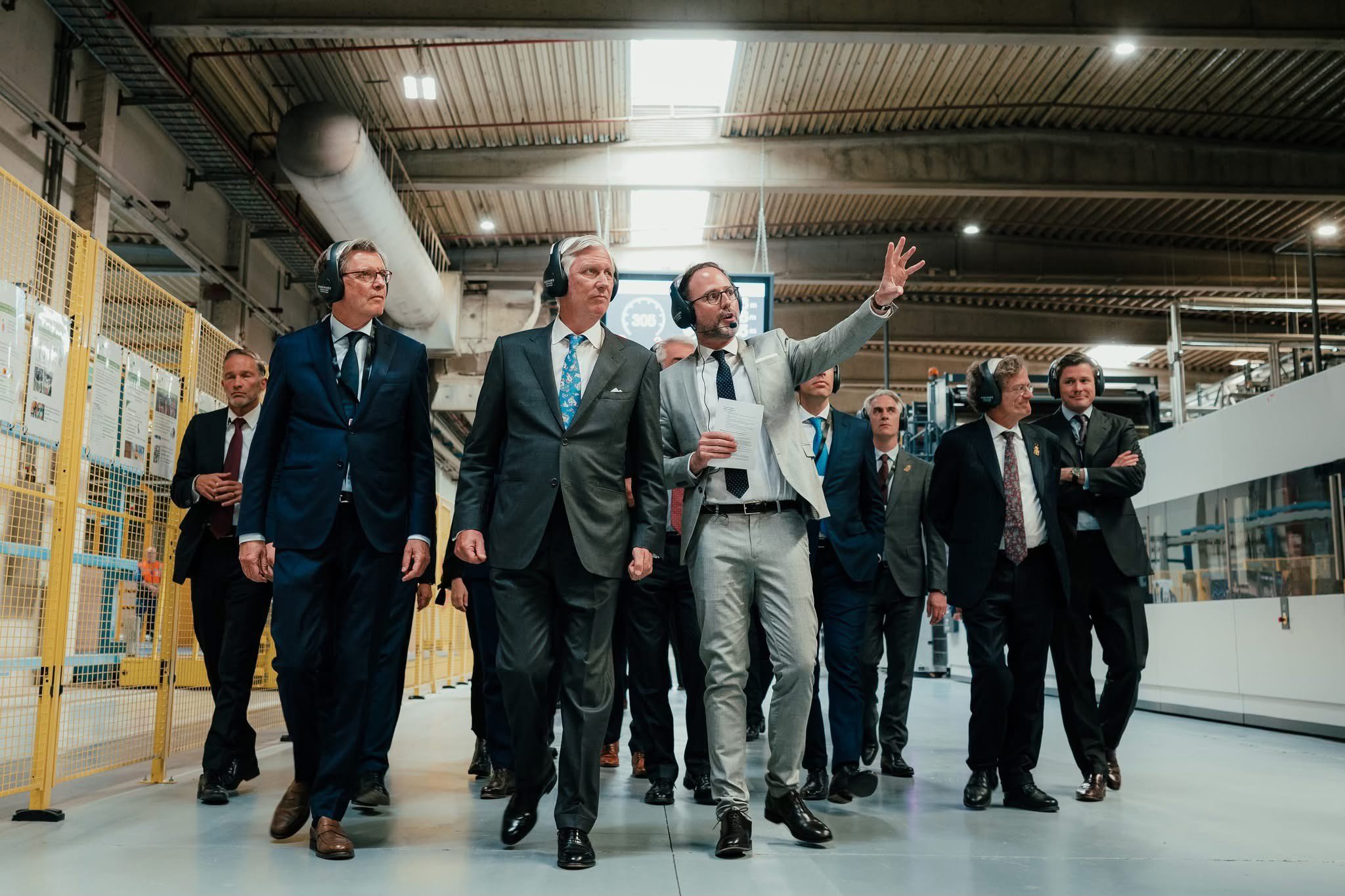 👑 Koning Filip op bezoek bij VPK Group in Erembodegem tijdens eerste Interregionaal Economisch Bezoek