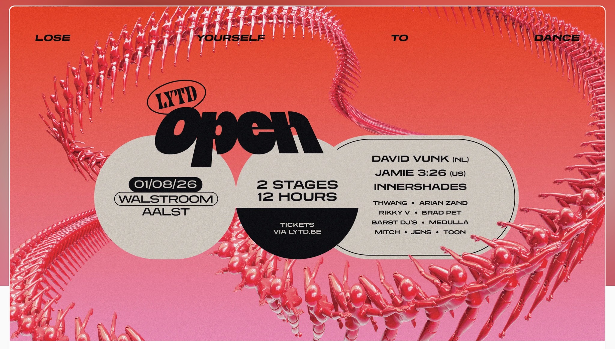 LYTD OPEN keert terug naar Walstroom met twee podia en internationale dj's
