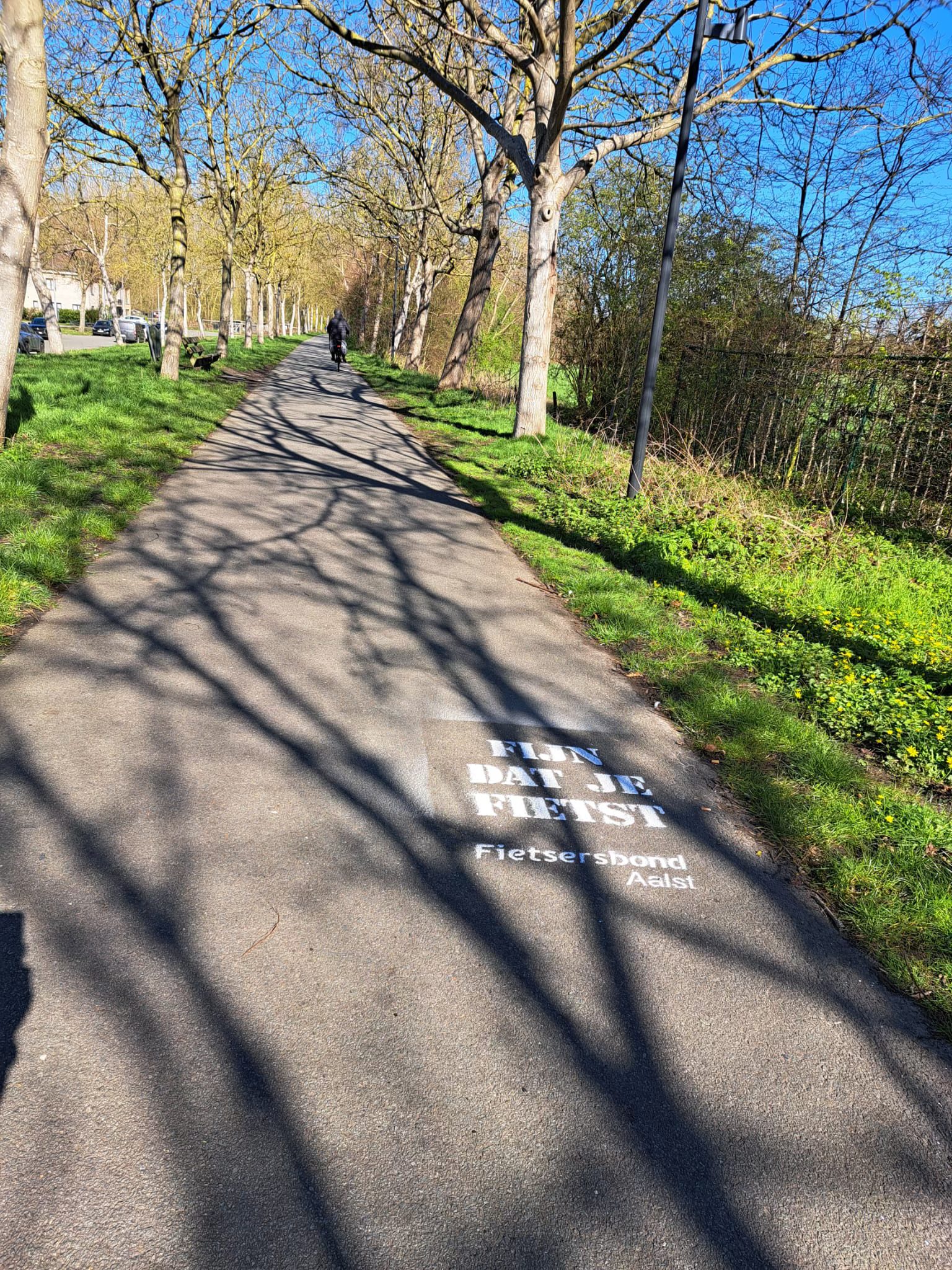 🚲 Op deze Nationale Applausdag voor Fietsers zet Vooruit Aalst en de Fietsersbond Aalst alle fietsers in de bloemetjes.