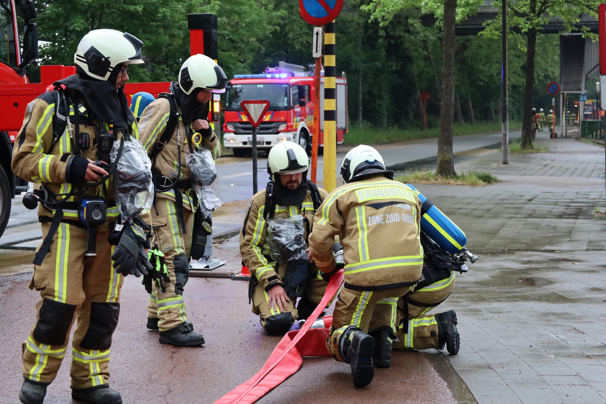 🚒 Grootschalige brandweeroefening bij Hulpverleningszone