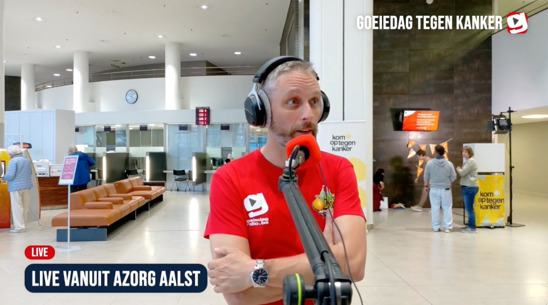 Goeiedag Radio vandaag live vanuit AZORG voor Dag tegen Kanker