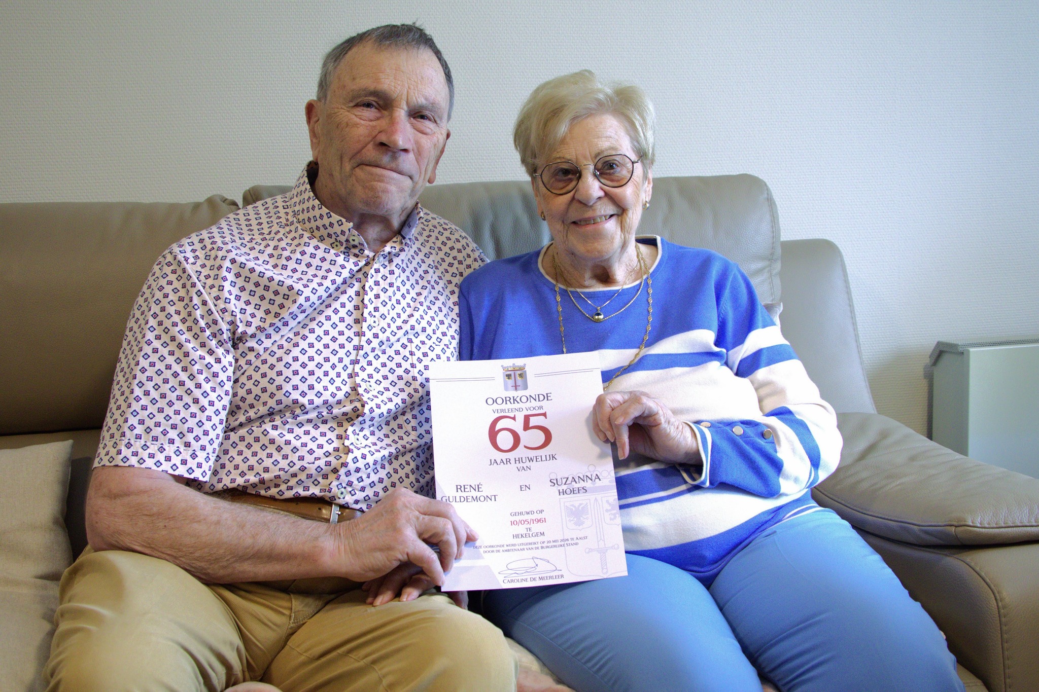 🏡 65 jaar huwelijk voor René (87) en Suzanne (85): “Samen een leven lang gebouwd op liefde en engagement” 💍✨