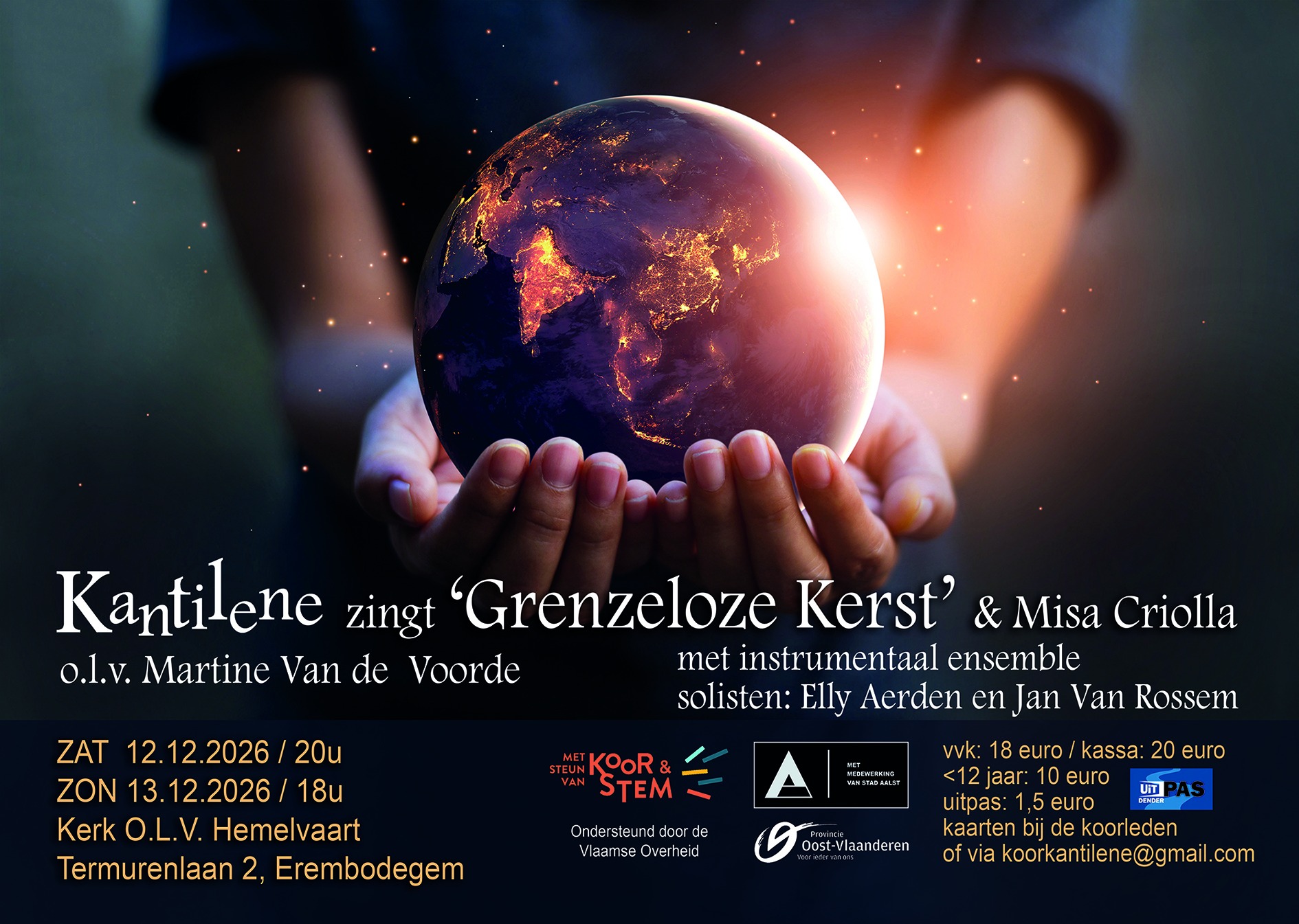 Kantilene brengt ‘Grenzeloze kerst’ in Erembodegem