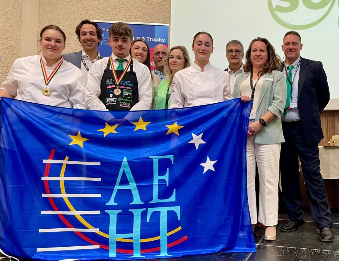 🏆 Hotelschool Aalst wint goud en brons op AEHT 2025! 🏆