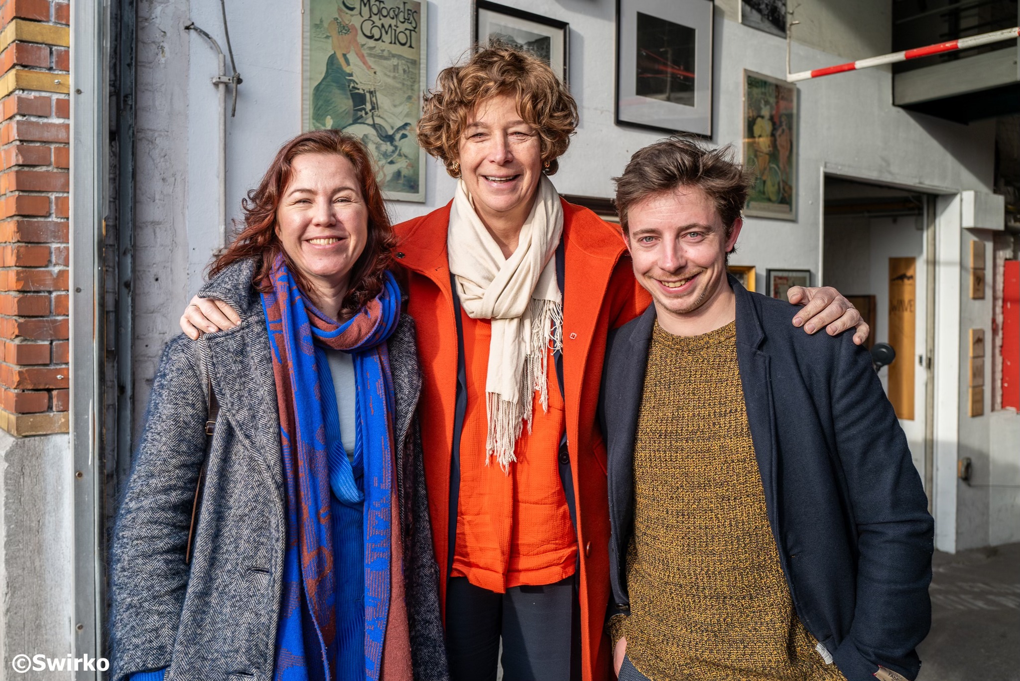 Vice-Premier Petra De Sutter (Groen) en Europarlementslid Sara Matthieu (Groen) op bezoek in Aalst.