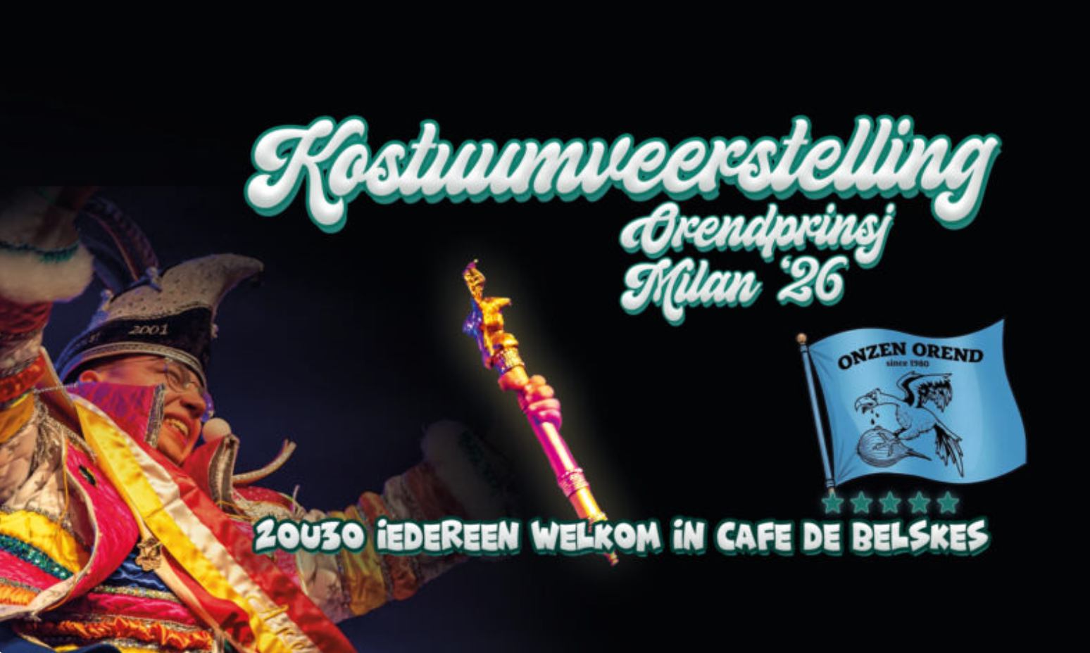 🎭 Feeststart in zicht: Orendprinsj Milan toont zijn prinsenkostuum