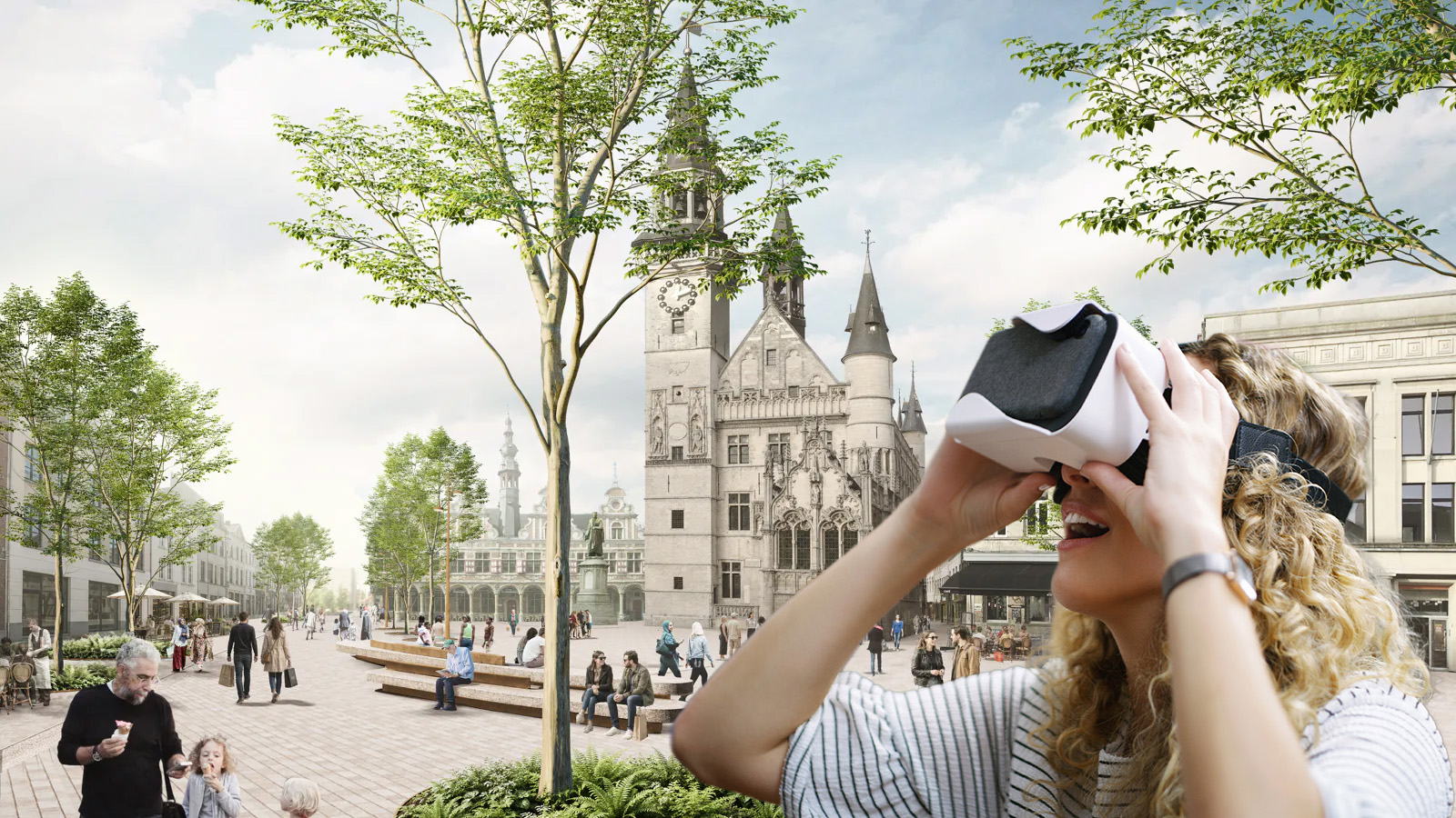 Stap virtueel de nieuwe Grote Markt van Aalst op
