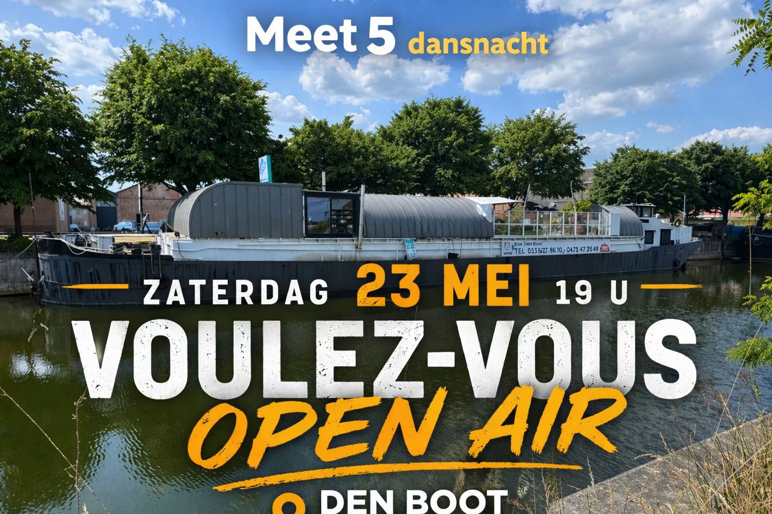 🎩 VOULEZ-VOUS – Open Air Editie ✨ Zaterdag 23 mei – 19 u