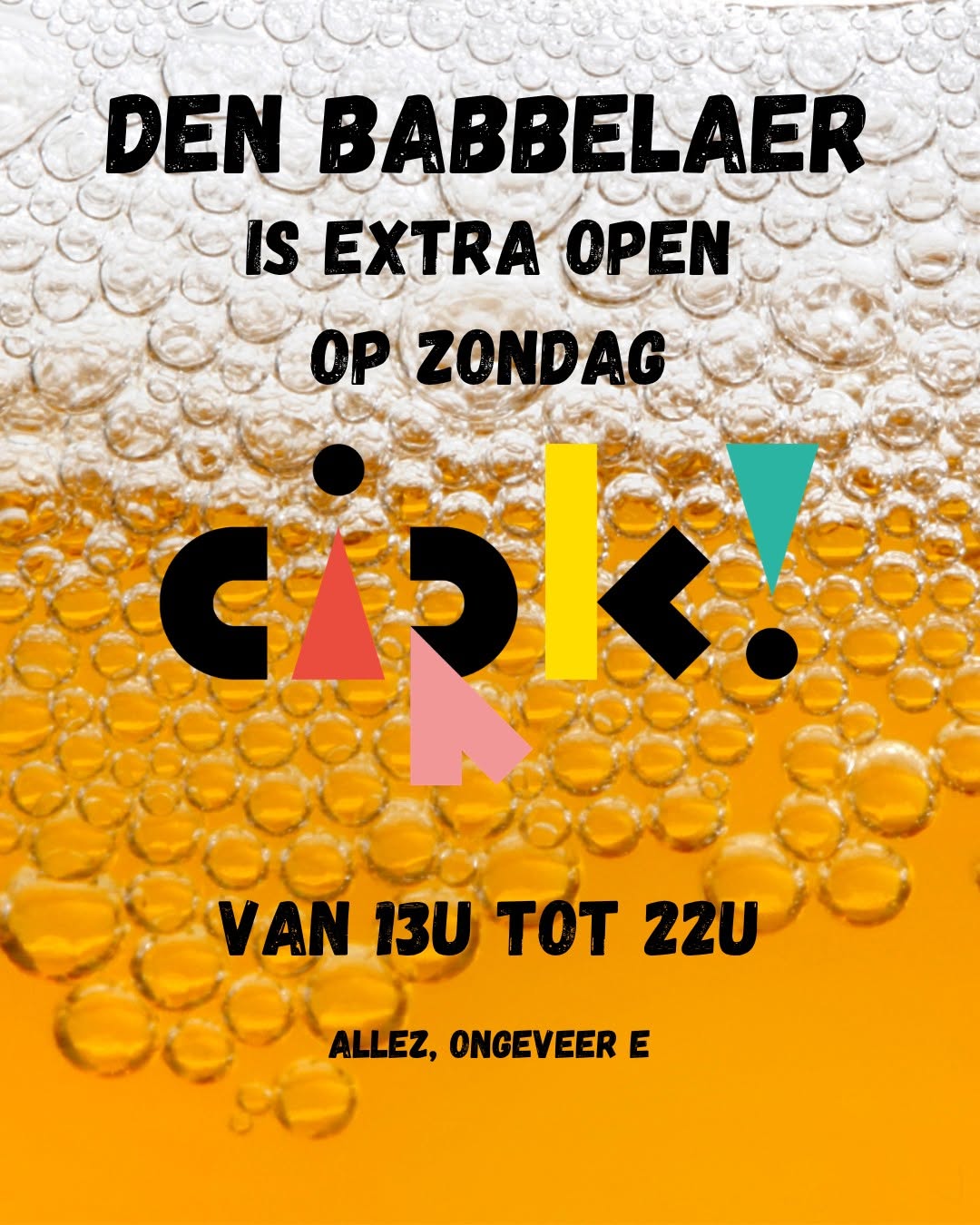 Den Babbelaer opent extra dag tijdens Cirk!