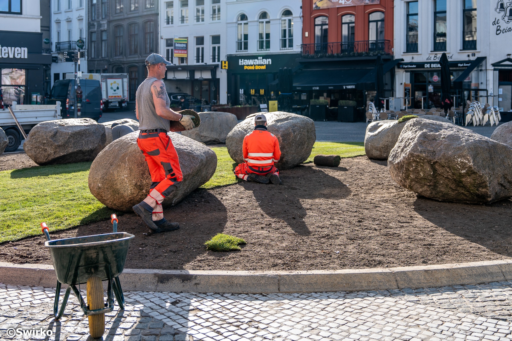 Groen en steen voor de Grote Markt in Aalst 🌿