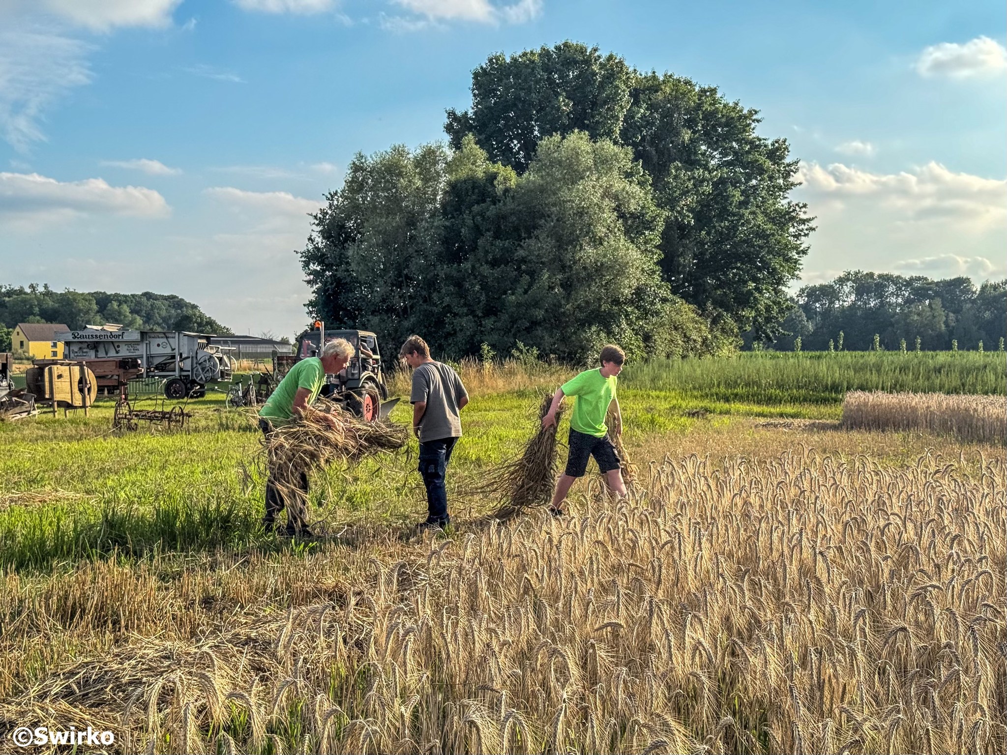🎉 Op de weide zijn ze al volop in de weer om alles piekfijn in orde te brengen voor het Pikkelingweekend! 💪🌾