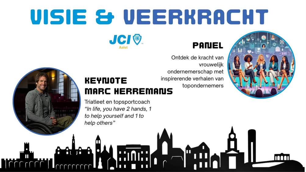Op zaterdag 20 september nodigt JCI Aalst je uit voor een unieke namiddag in De Gendarmerie, waar visie en veerkracht centraal staan.
