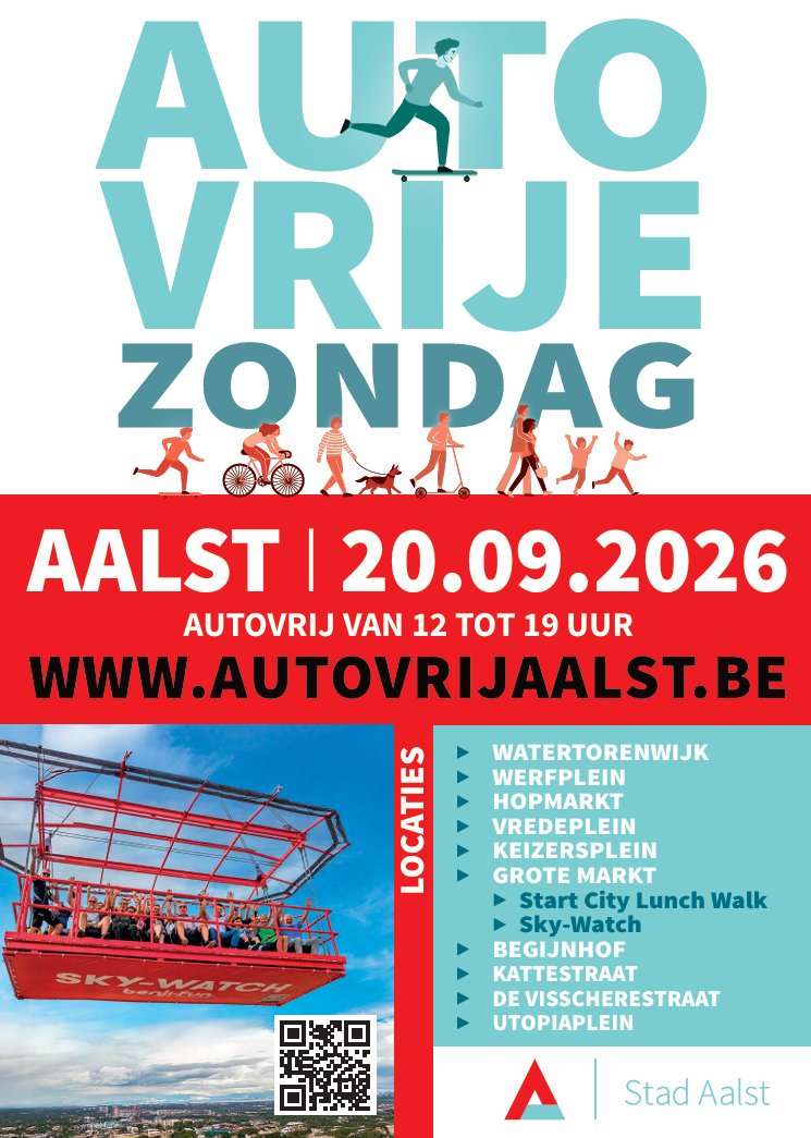 Aalst maakt centrum autovrij voor dag vol muziek en spektakel