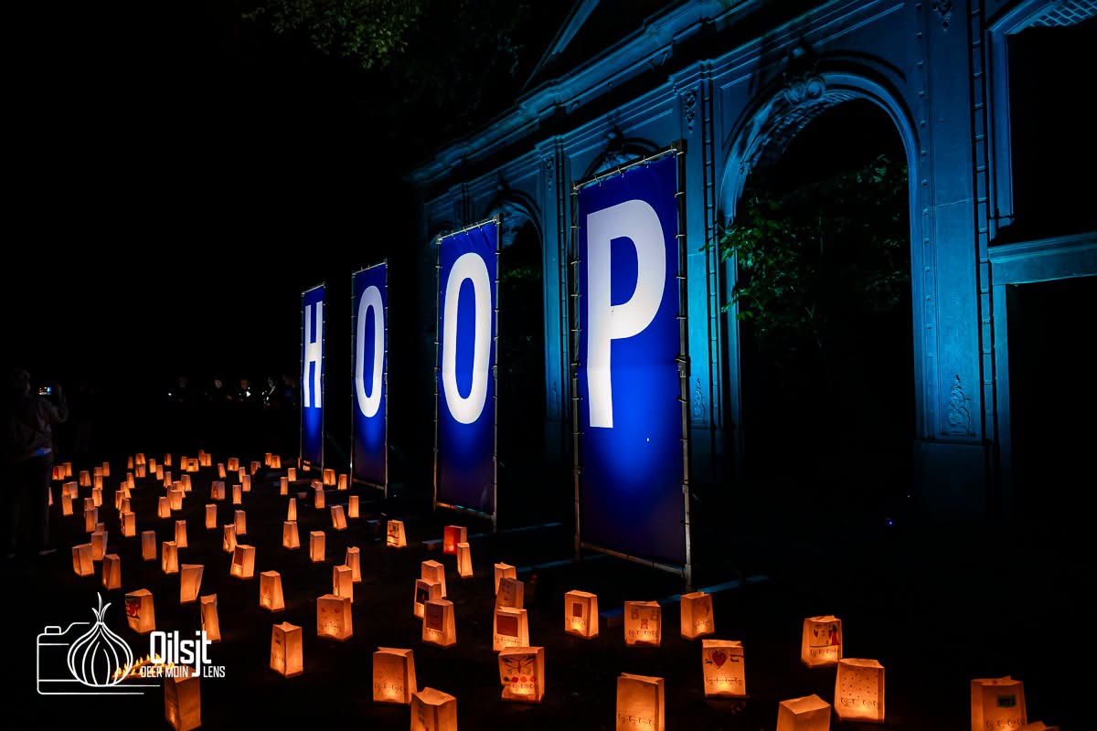 💜 Een zee van licht tijdens Levensloop Aalst