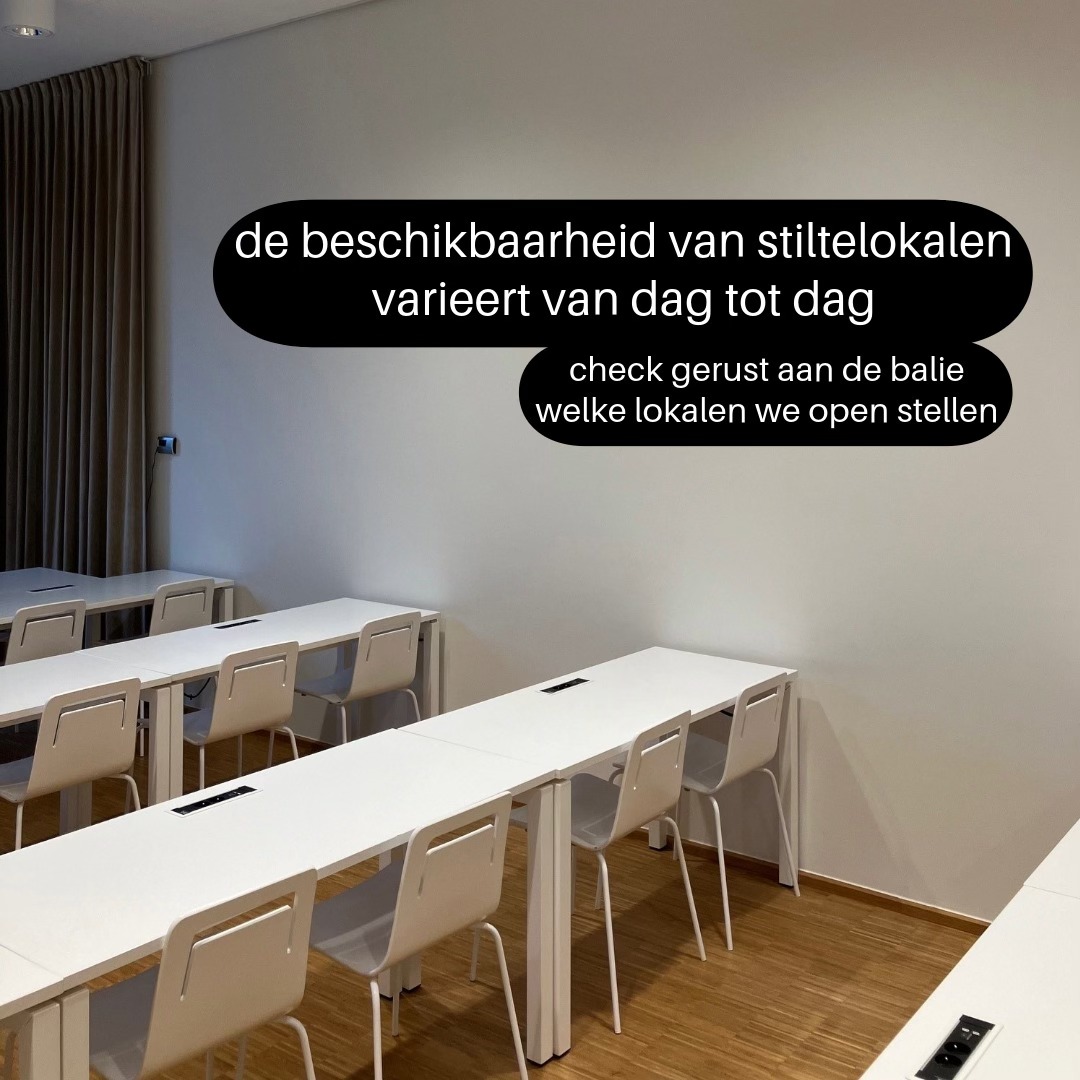Vanaf vandaag weer 125 studieplekken met studieblokje in Utopia. 