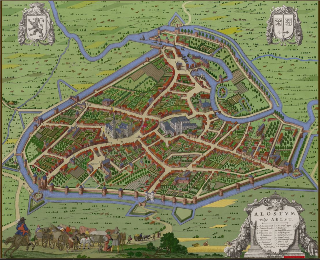 Kleurrijke stadskaart brengt Aalst in 1649 opnieuw tot leven