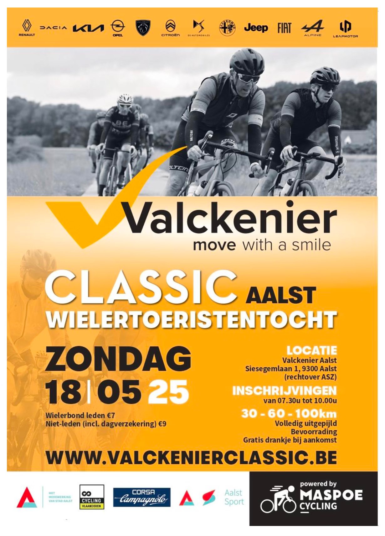 🚴‍♂️ Valckenier Classic Aalst – Zondag 18 mei 2025 🚴‍♀️