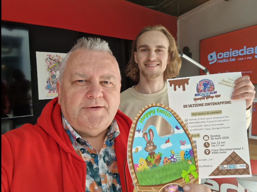 Jorn De Boeck kwam in de studio van Goeiedag Radio vertellen over het event dat doorgaat op zondag 26 april 2026 in Osbroek & Stadspark van Aalst :
