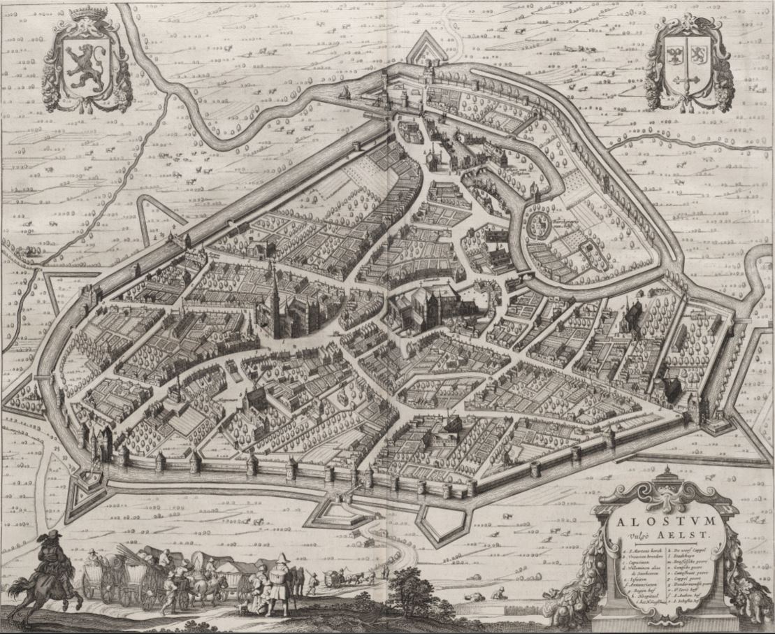 Kleurrijke stadskaart brengt Aalst in 1649 opnieuw tot leven