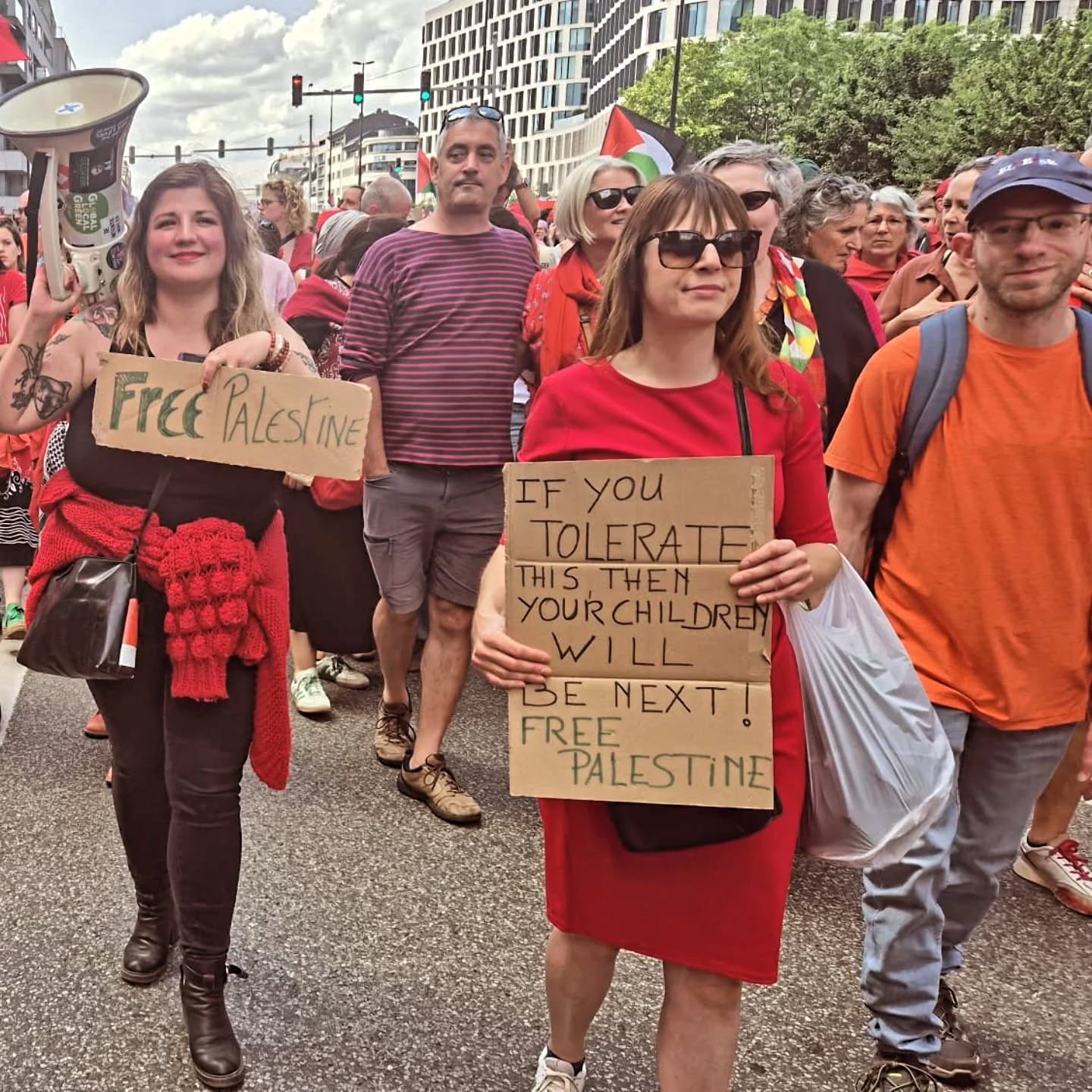 Groen Aalst was aanwezig op de Red Line for Gaza-betoging in Brussel.