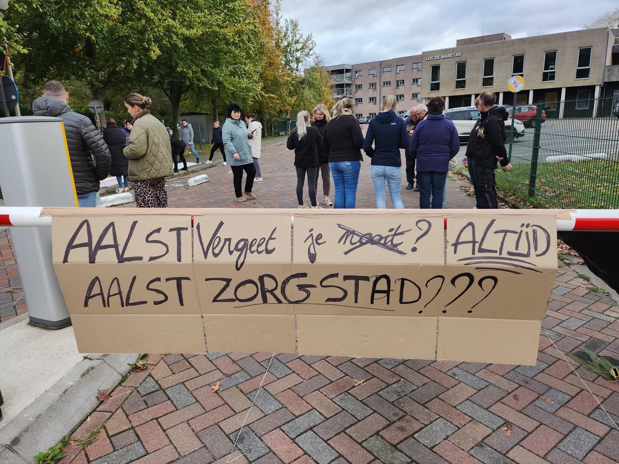 📍 Staking bij De Maretak in Aalst