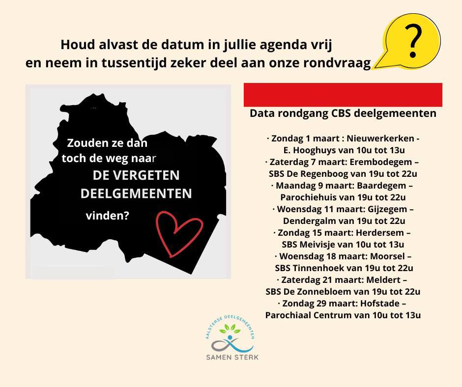 Het 'Aalsterse deelgemeentenplatform op de kaart!' in de kijker