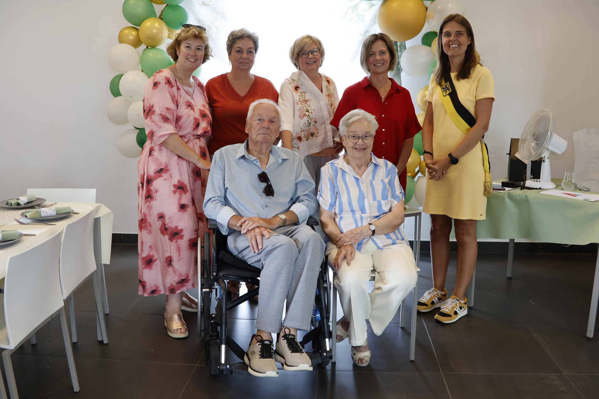 Verrassingsfeest voor briljanten jubileum van Eliane en Jef
