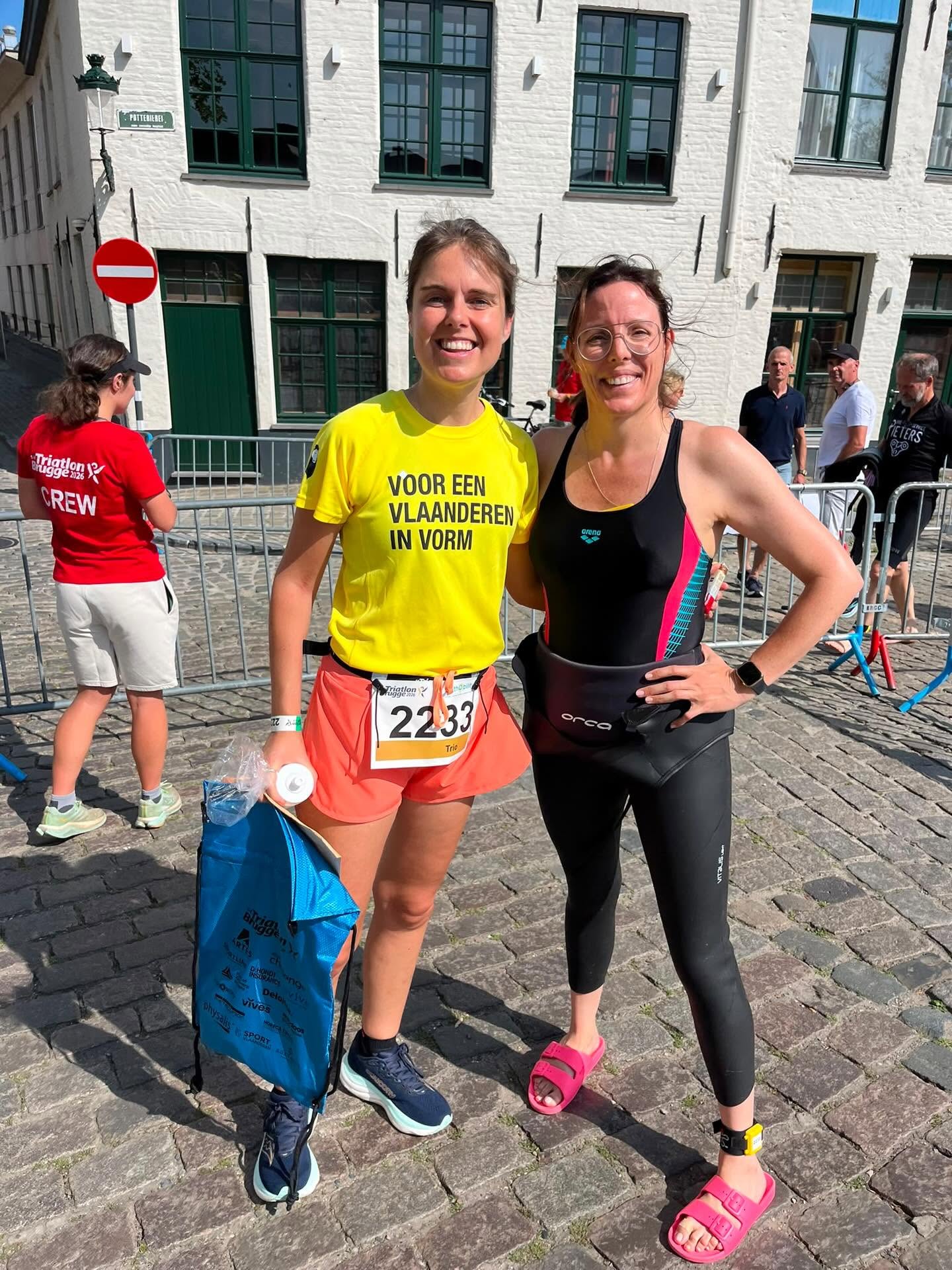 🏊‍♀️🚴🏻🏃🏻‍♀️ Pol&Sport-team schittert op 1/4 triatlon van Brugge! 🥳