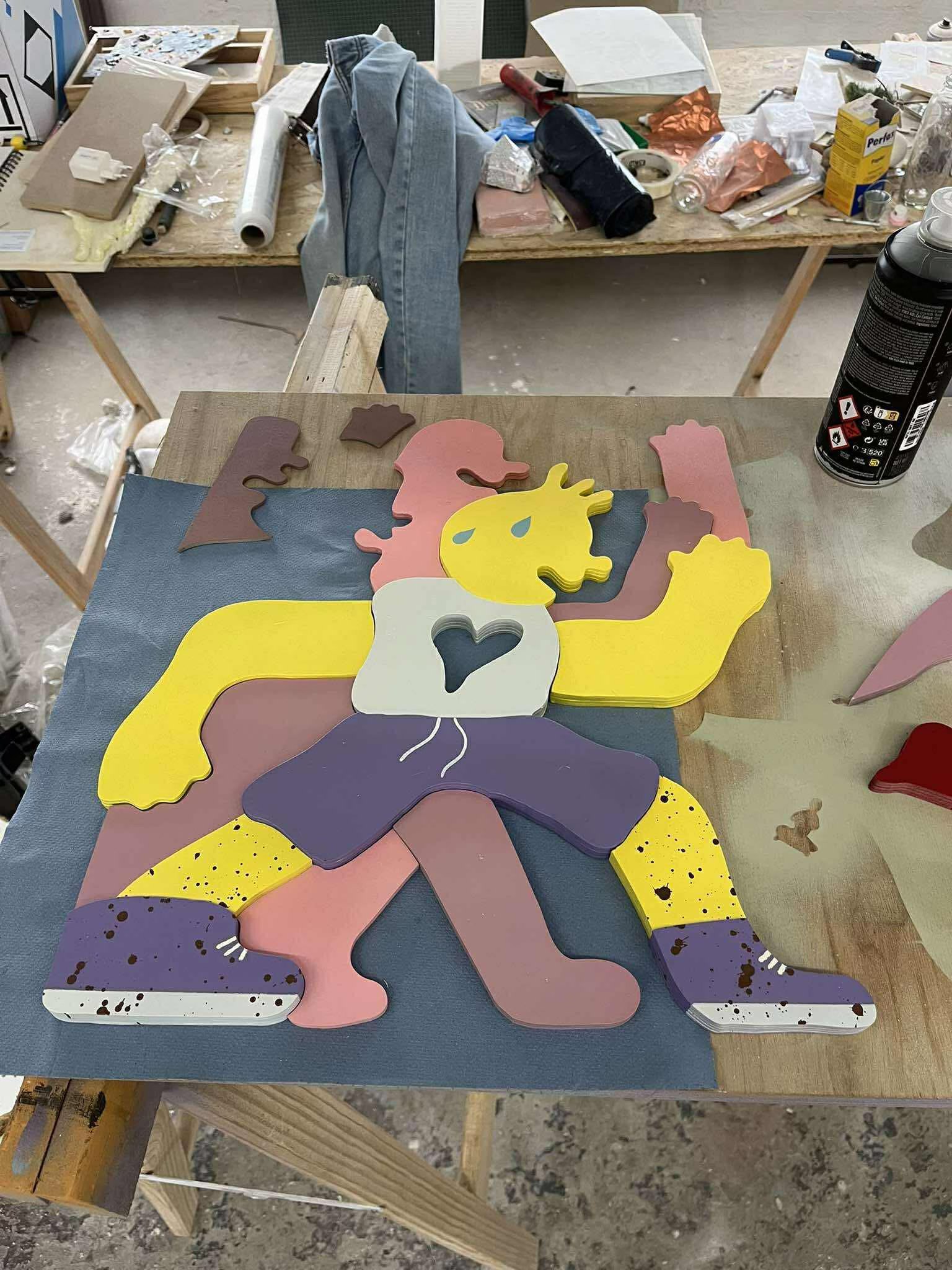 📣 Uniek kunstwerk van Nicolas Keppens onder de hamer voor Levensloop Aalst 2025 🎨🏃‍♂️💜