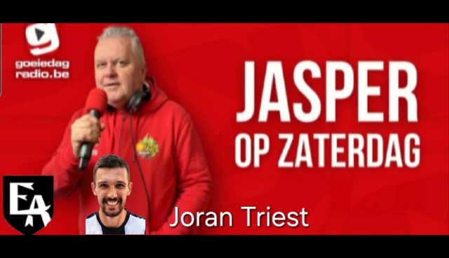 Voorbeschouwing op Rumbeke - Eendracht Aalst Lede van vanavond met aanvaller Joran Triest in "Jasper op zaterdag" op Goeiedag radio.