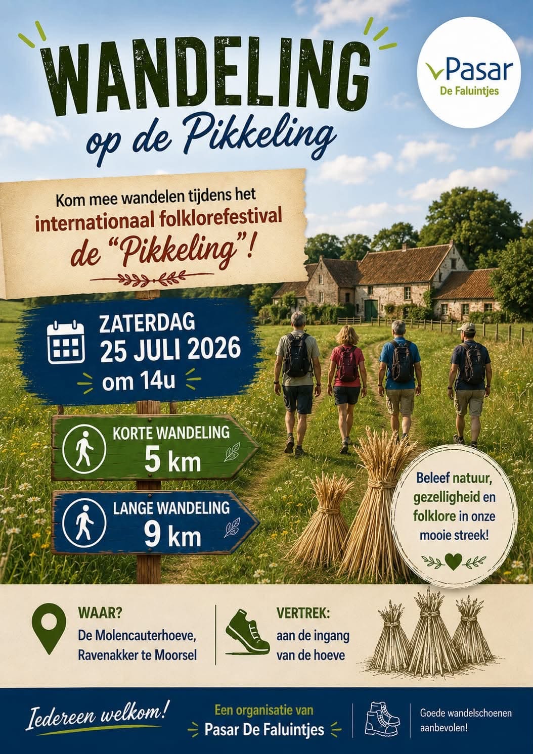 🥾 Wandelen op de Pikkeling: ontdek Moorsel te voet tijdens het internationale folklorefestival