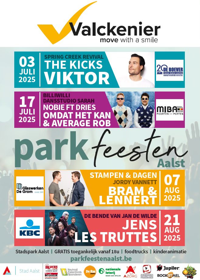 🎉 Parkfeesten Aalst 2025 gaan van start met Viktor Verhulst! 🎶🌳