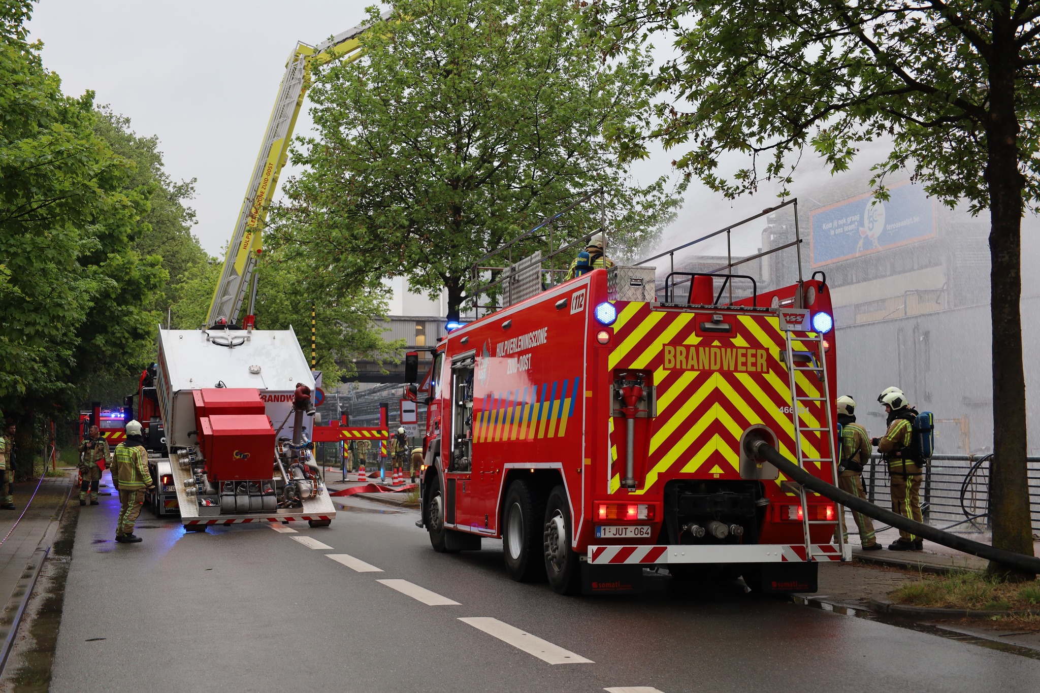🚒 Grootschalige brandweeroefening bij Hulpverleningszone