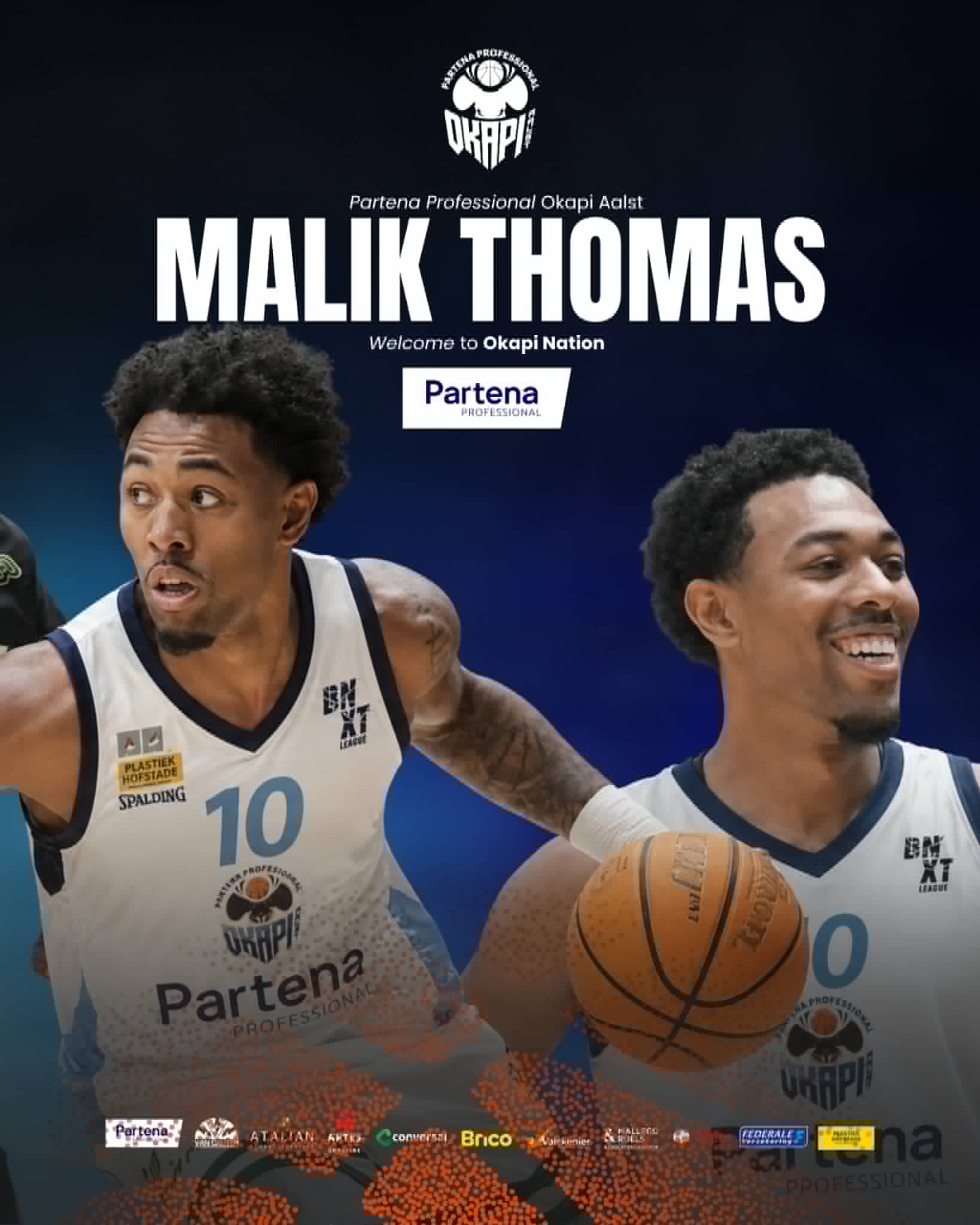 🏀 Okapi Aalst rondt spelerskern af met Amerikaanse topschutter Malik Thomas