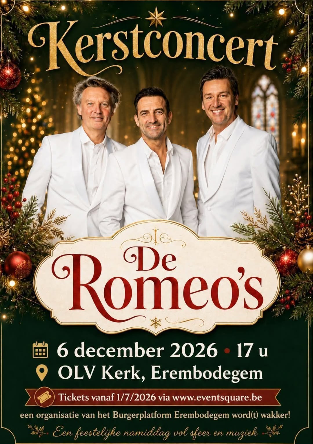 Kerstconcert van De Romeo’s in Erembodegem