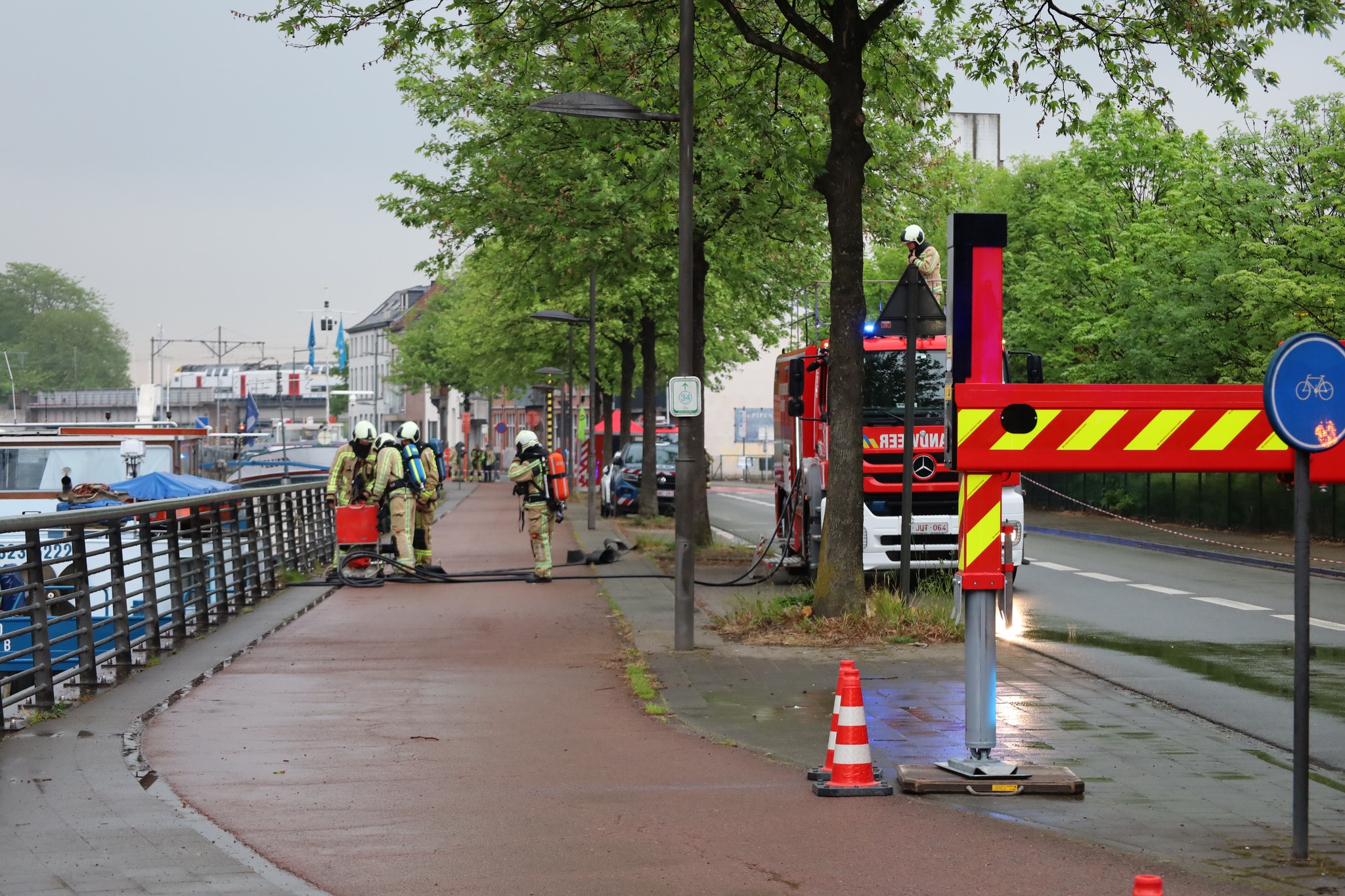 🚒 Grootschalige brandweeroefening bij Hulpverleningszone