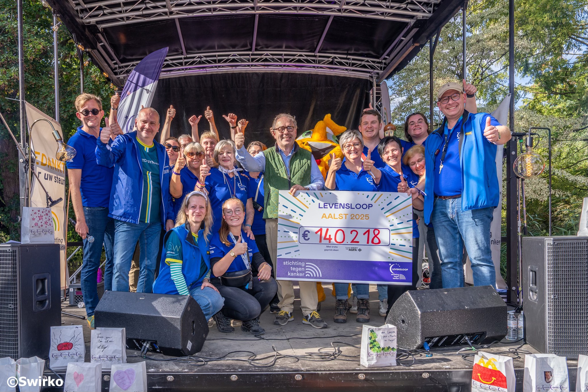 ✨ Levensloop Aalst 2025 sluit af met een voorlopige teller van €140.218 ✨