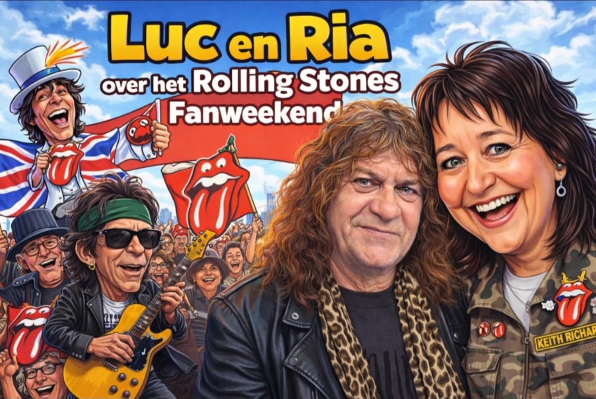 In "Jasper op zaterdag" hadden we Luc van der Hoeven en Ria Michiels van de Belgische Fanclub "Sticky Fingers" op bezoek in de studio van Goeiedag Radio