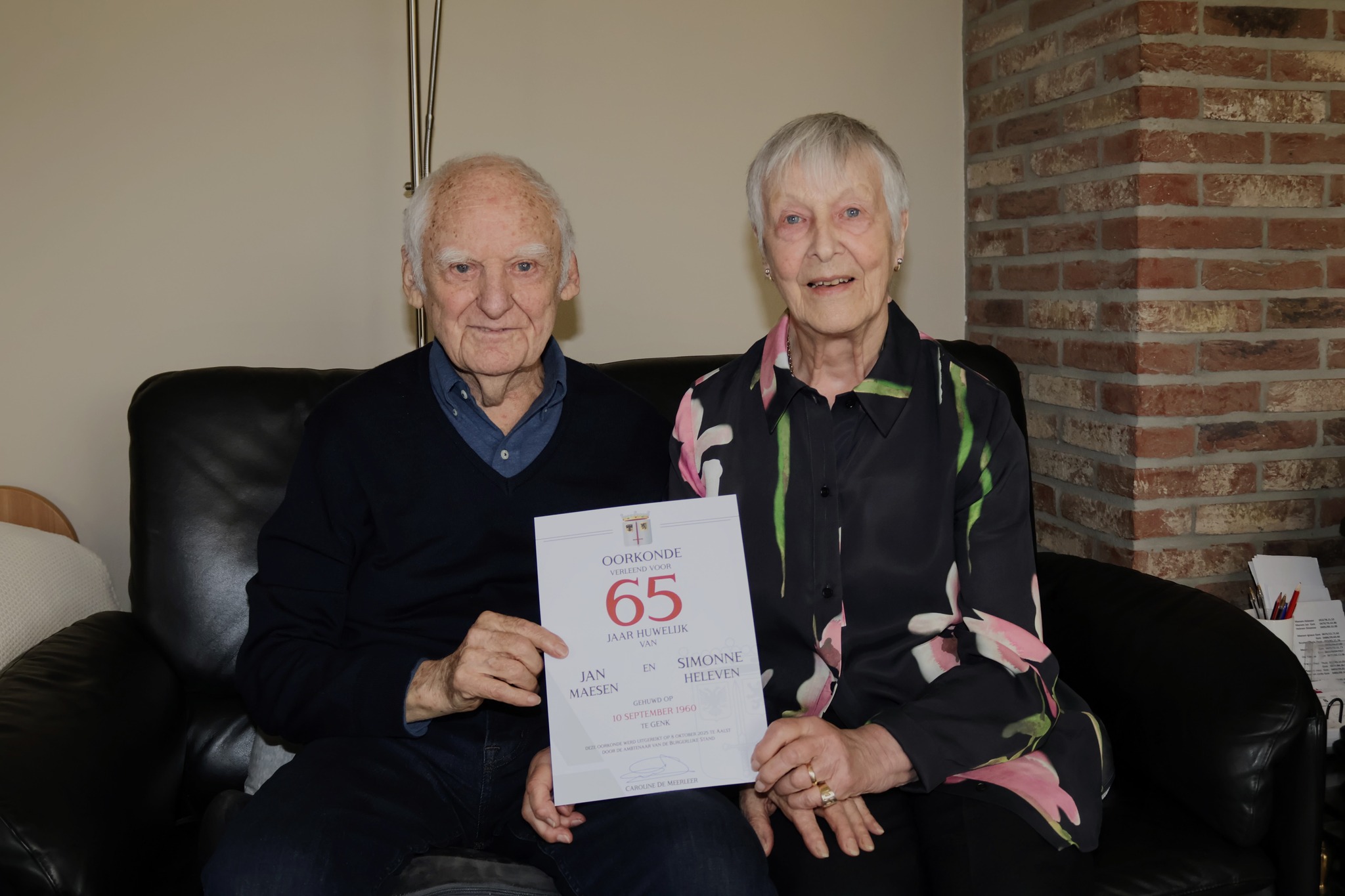 💎 65 jaar huwelijk voor Jan en Simonne! 💐