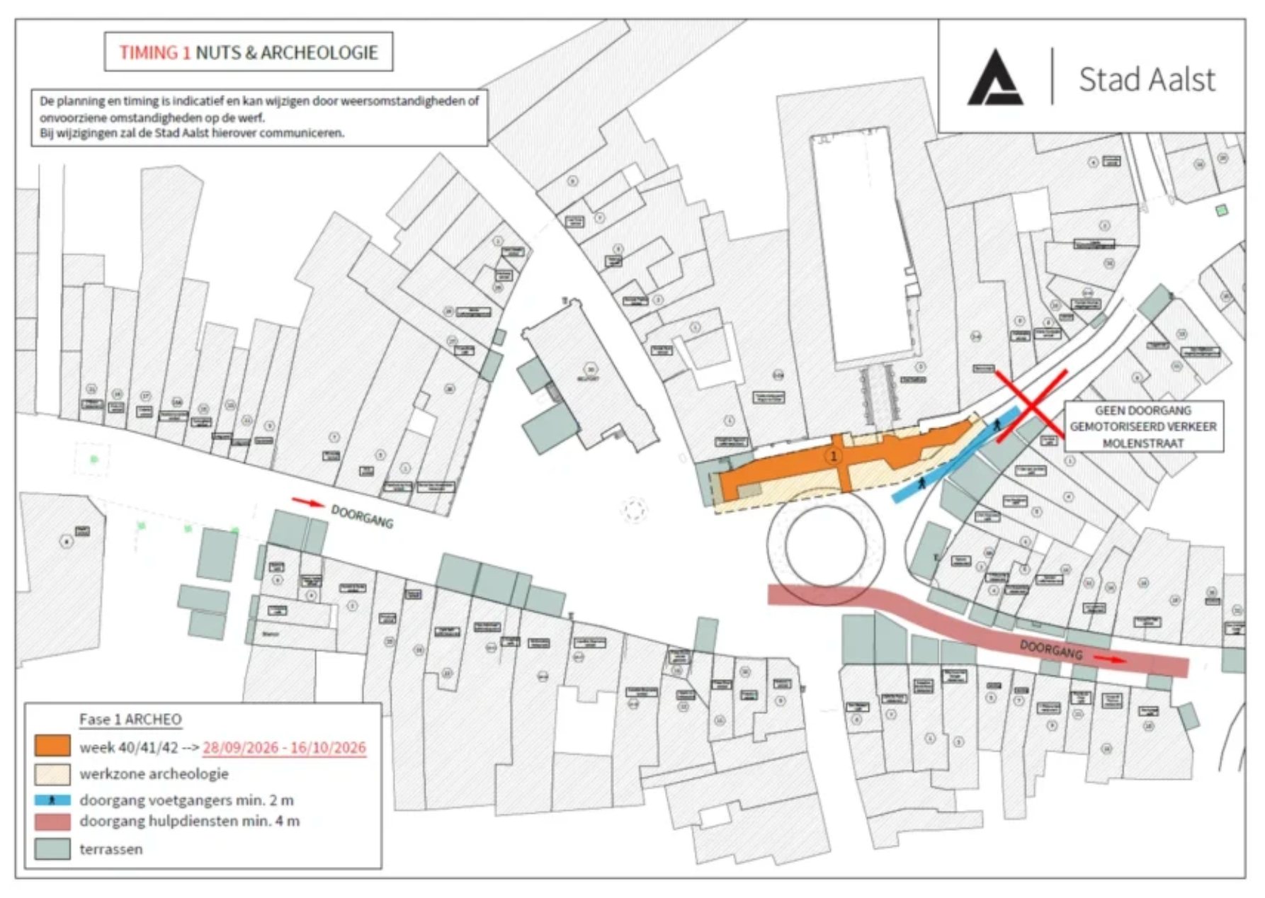 Archeologen starten maandag op Aalsterse Grote Markt
