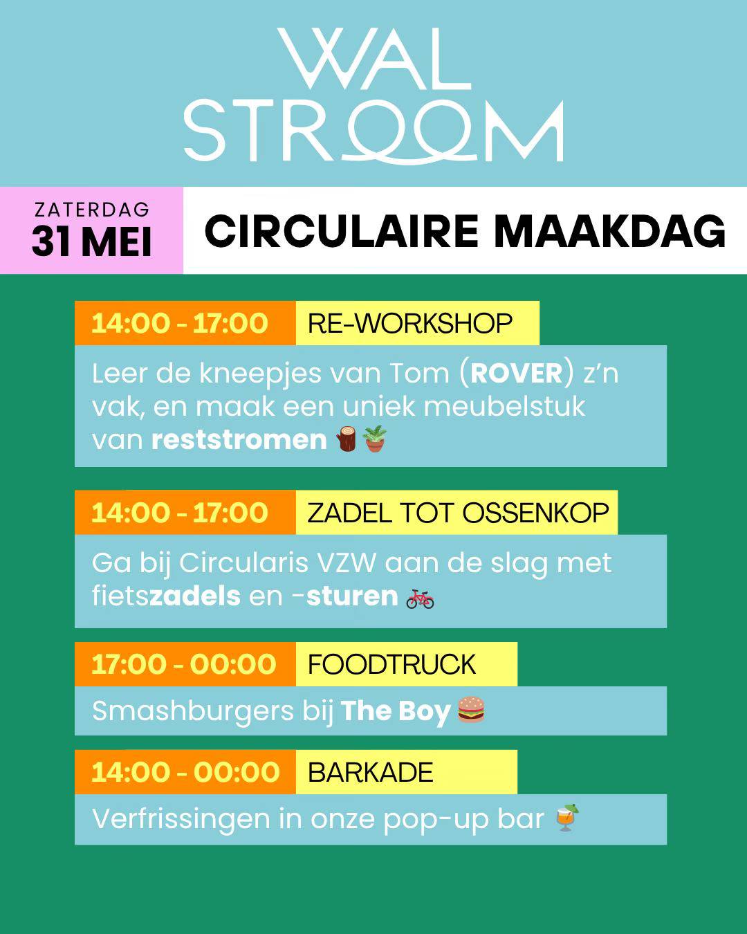 🎉 Walstroom aan de Dender: 4 dagen creativiteit, circulair plezier & ontmoetingen! 🌊🔌