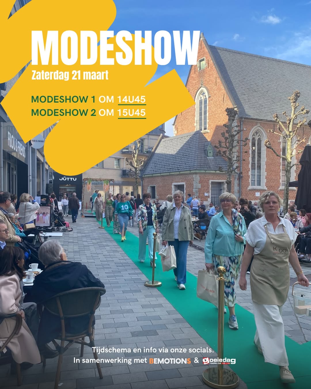 📍 Modeshow in de Pieter van Aelst 👗✨