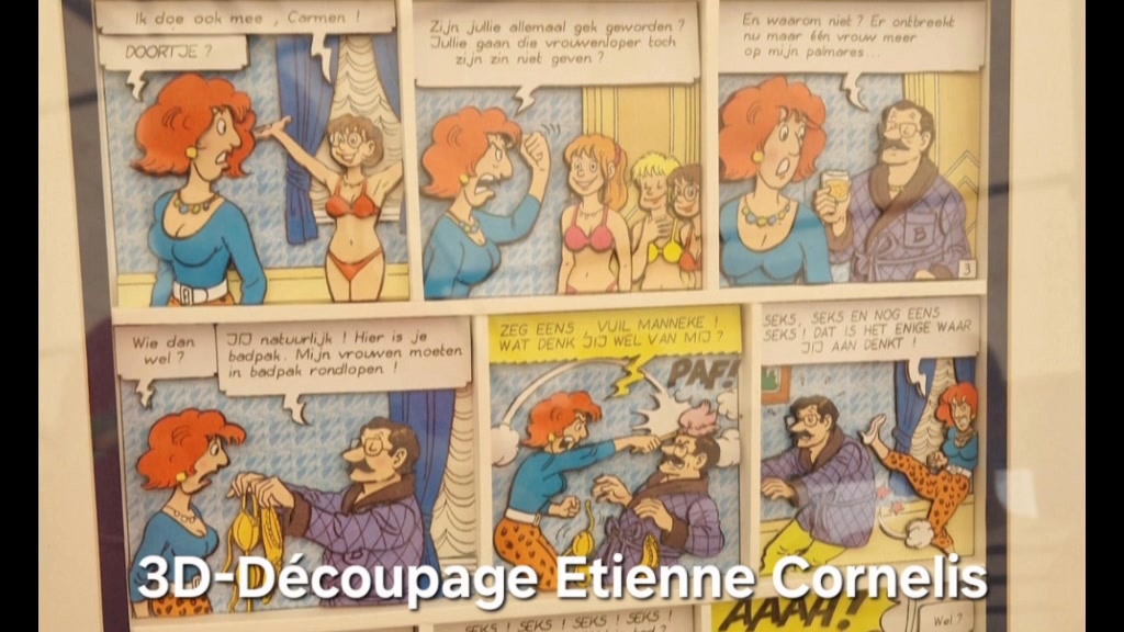 Etienne Cornelis uit Temse, vakman in 3D Découpage.