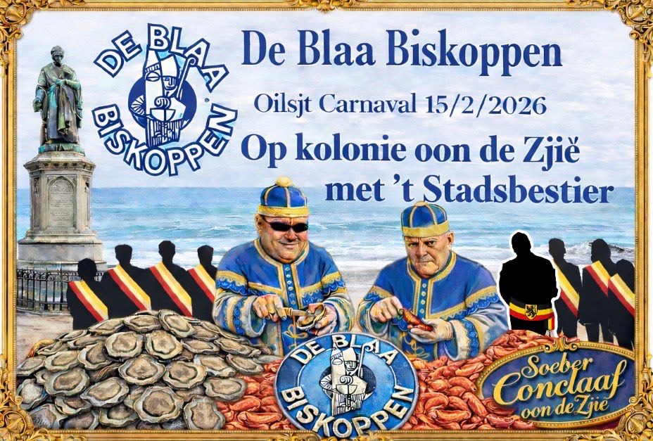 🎭 Blaa Biskoppen openen Carnavalzondag op de Grote Markt! 🌊🦪