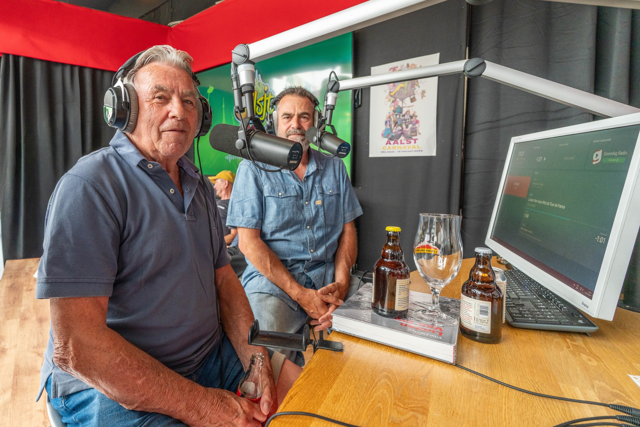 🍺🚴 Lucien Van Impe stelt jubileumbieren voor in de uitzending van Jasper Coek op Goeiedag Radio