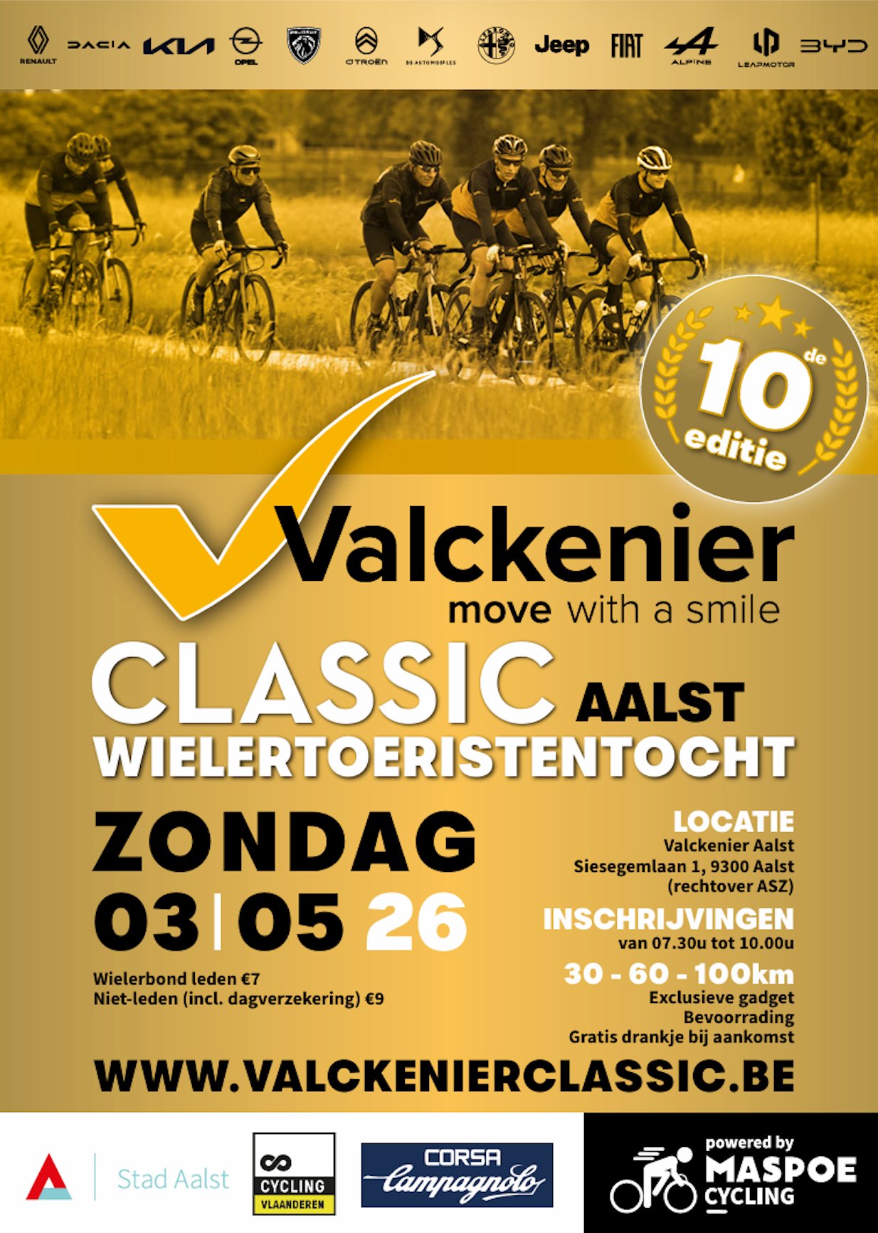 🚴‍♂️ Valckenier Classic viert jubileumeditie in Aalst op 3 mei