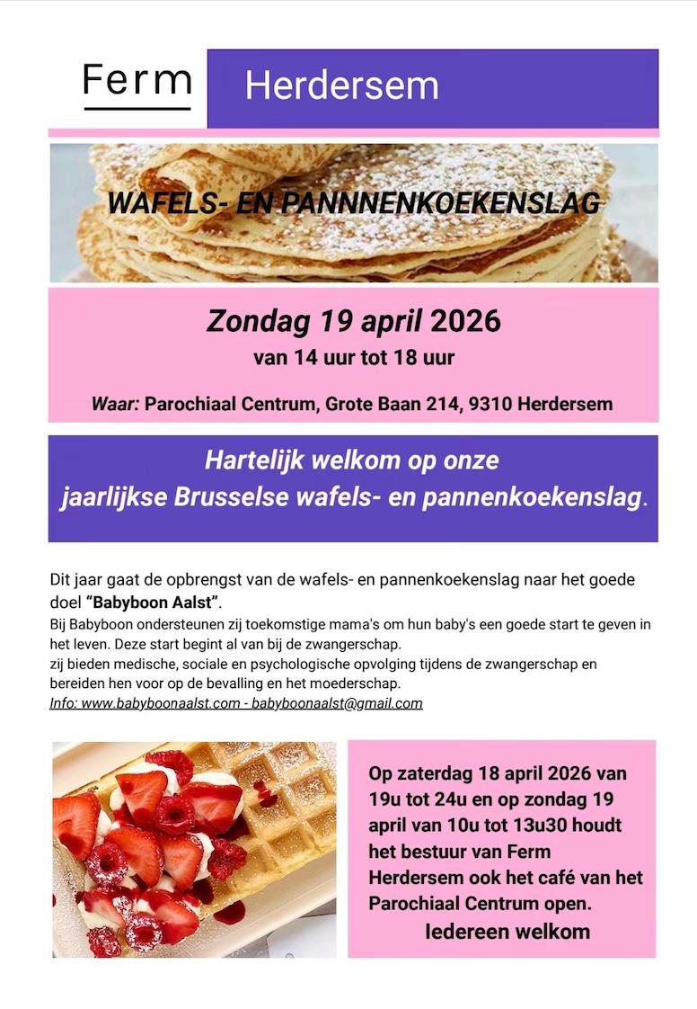 🥞🧇 Smullen voor het goede doel in Herdersem! 💜