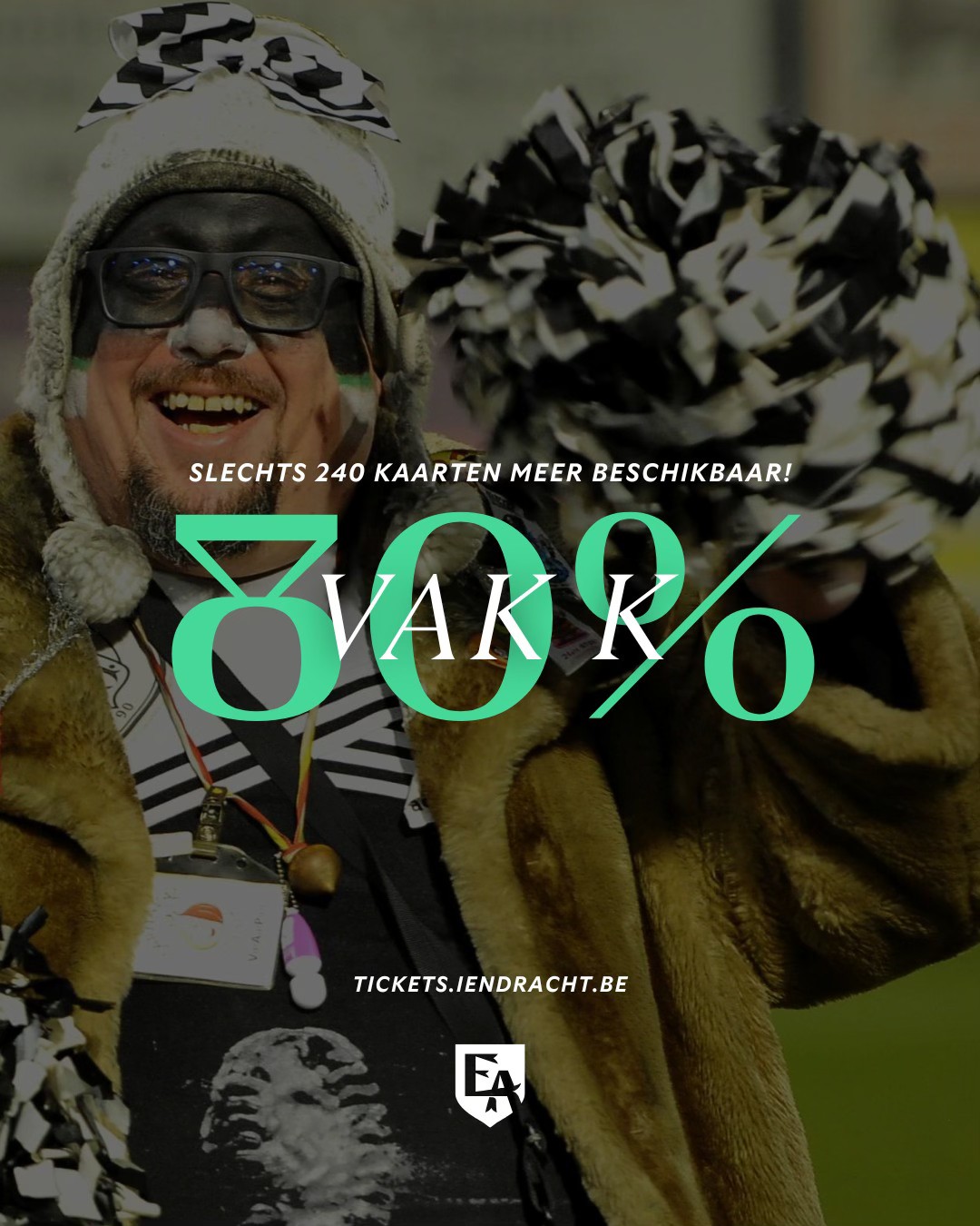 Eendracht Aalst Lede : " Aalst loopt storm voor de carnavalsmatch! Nog geen 24u na het openen van de verkoop zijn reeds + 1.700 plaatsen ingenomen (abo's + tickets). Vak K is reeds voor 80% uitverkocht - koop NU je kaart via https://tickets.iendracht.be …