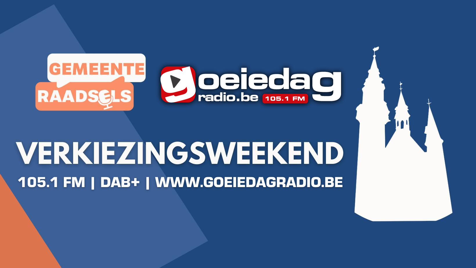 Volg het Gemeenteraadsels Verkiezingsweekend LIVE bij Goeiedag Radio! 📻