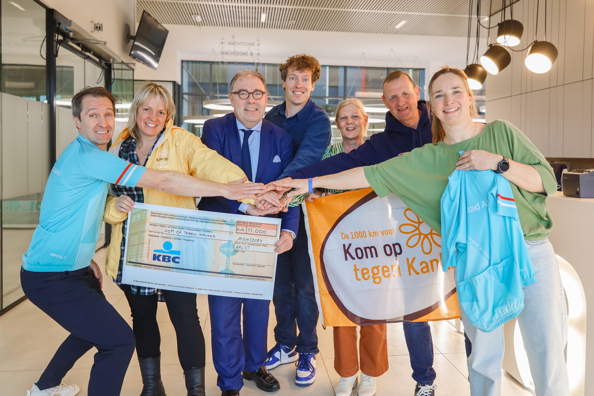 Aalst is op 10 mei middagstad van de 1000 km voor Kom op tegen Kanker: “11 000 EUR naar het goede doel”